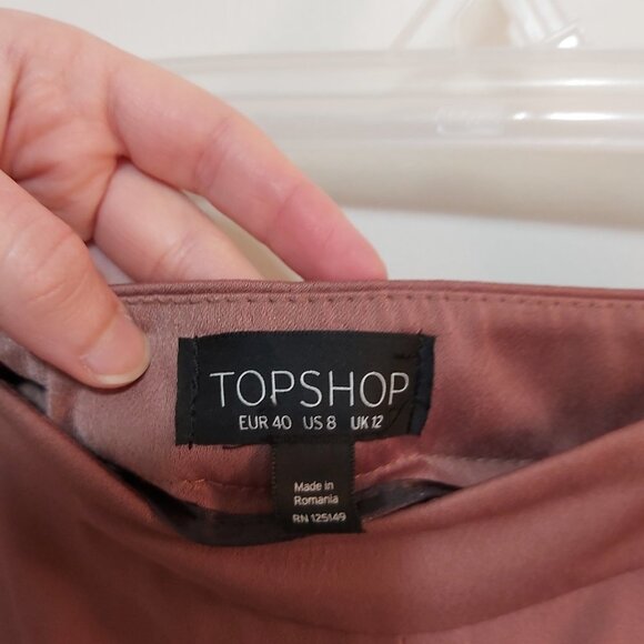 Topshop wide leg pants, size 8 - Picture 3 of 5
